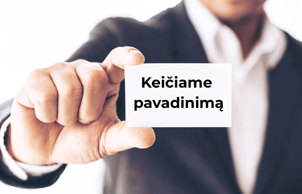 Imones pavadinimo keitimas